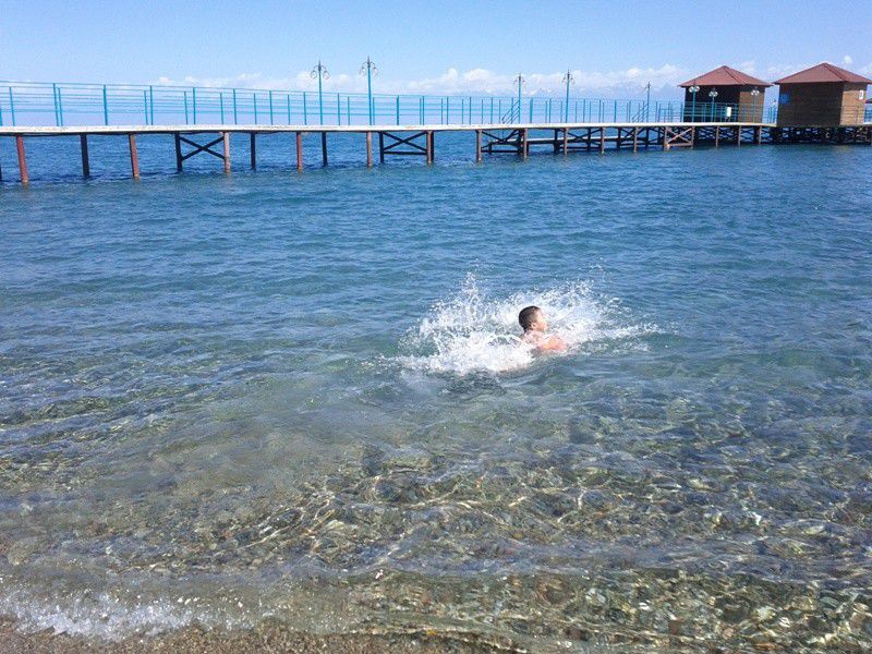 Прозрачная вода Иссык-куля