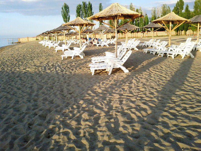 Зонты и лежаки